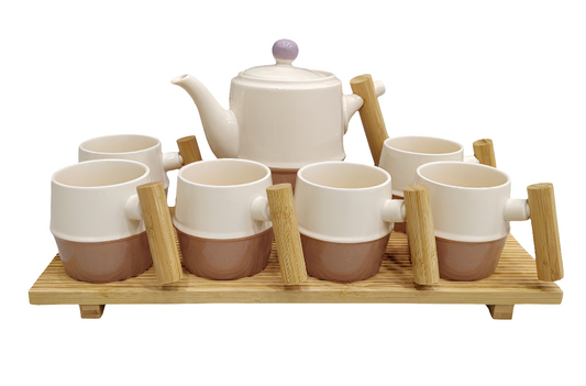 Wooden Cofee Set